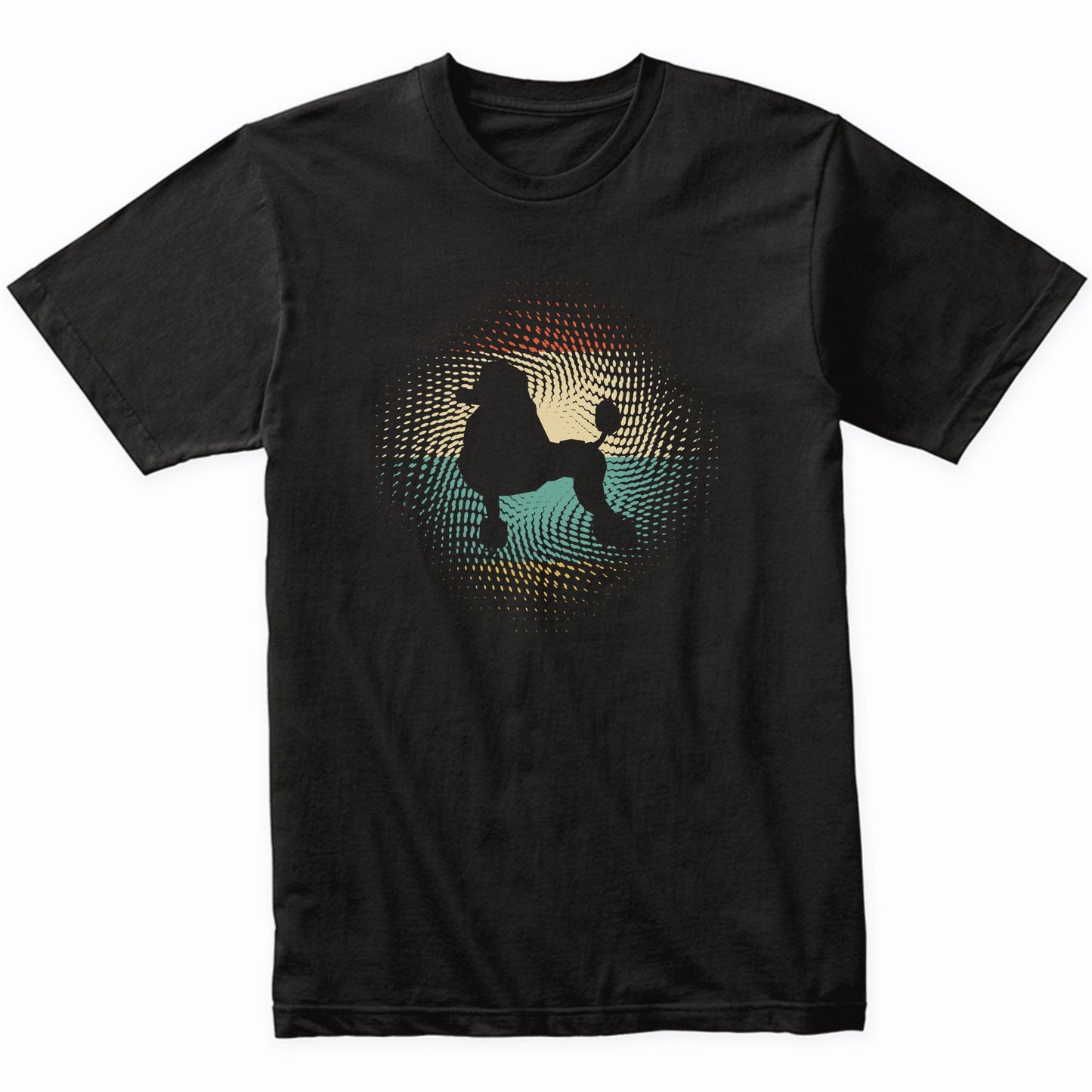 Vintage Retro Poodle Silhouette Dog Owner T-Shirt