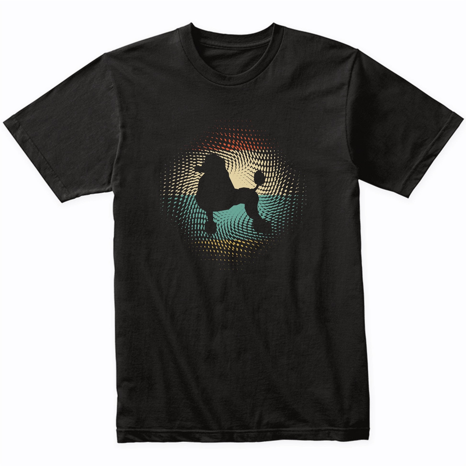 Vintage Retro Poodle Silhouette Dog Owner T-Shirt