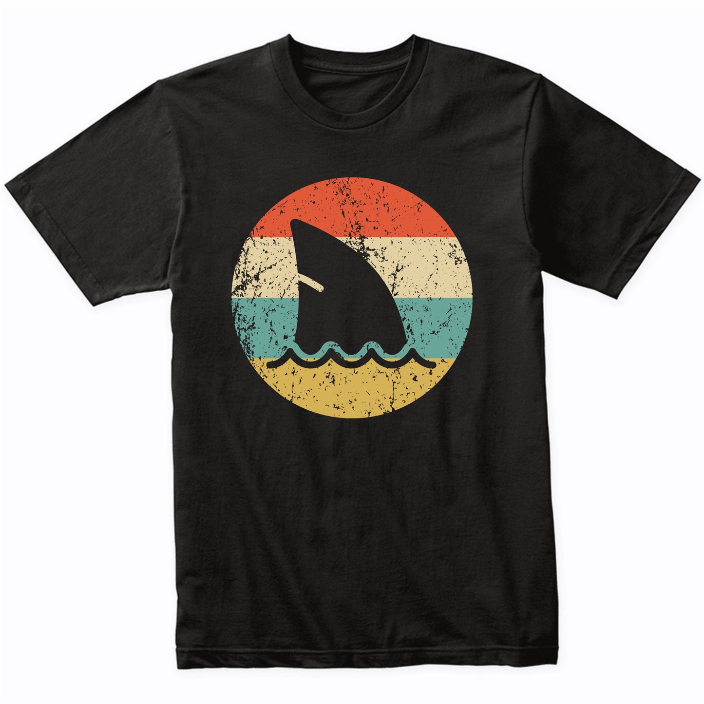 Shark Fin Retro Style Shark T-Shirt