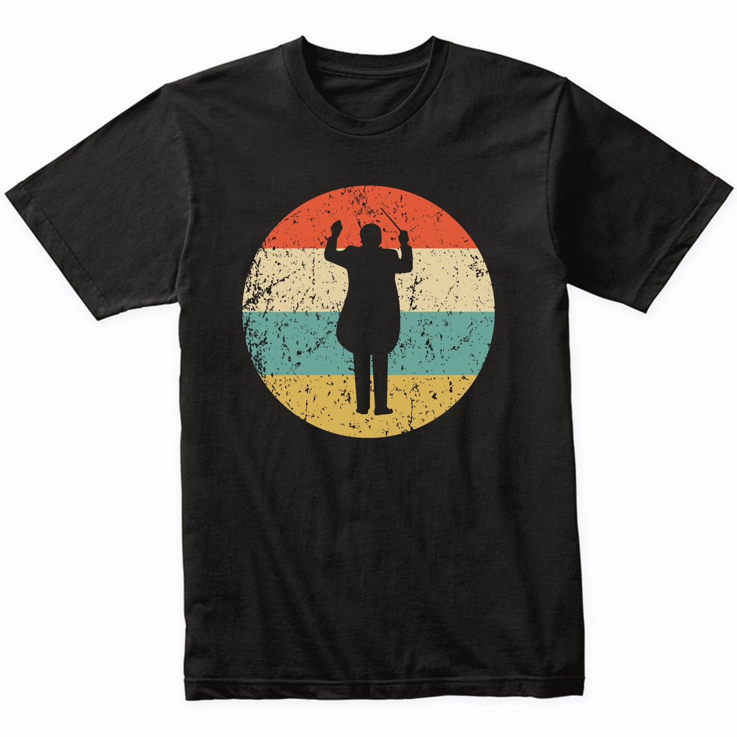Orchestra Conductor Retro Style Music T-Shirt