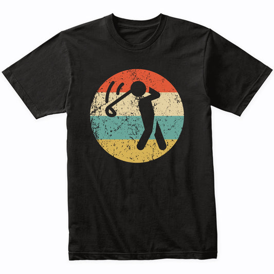 Golfer Retro Style Golf T-Shirt