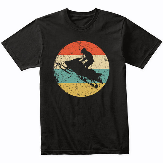 Snowmobile Retro Style Snowmobiling T-Shirt