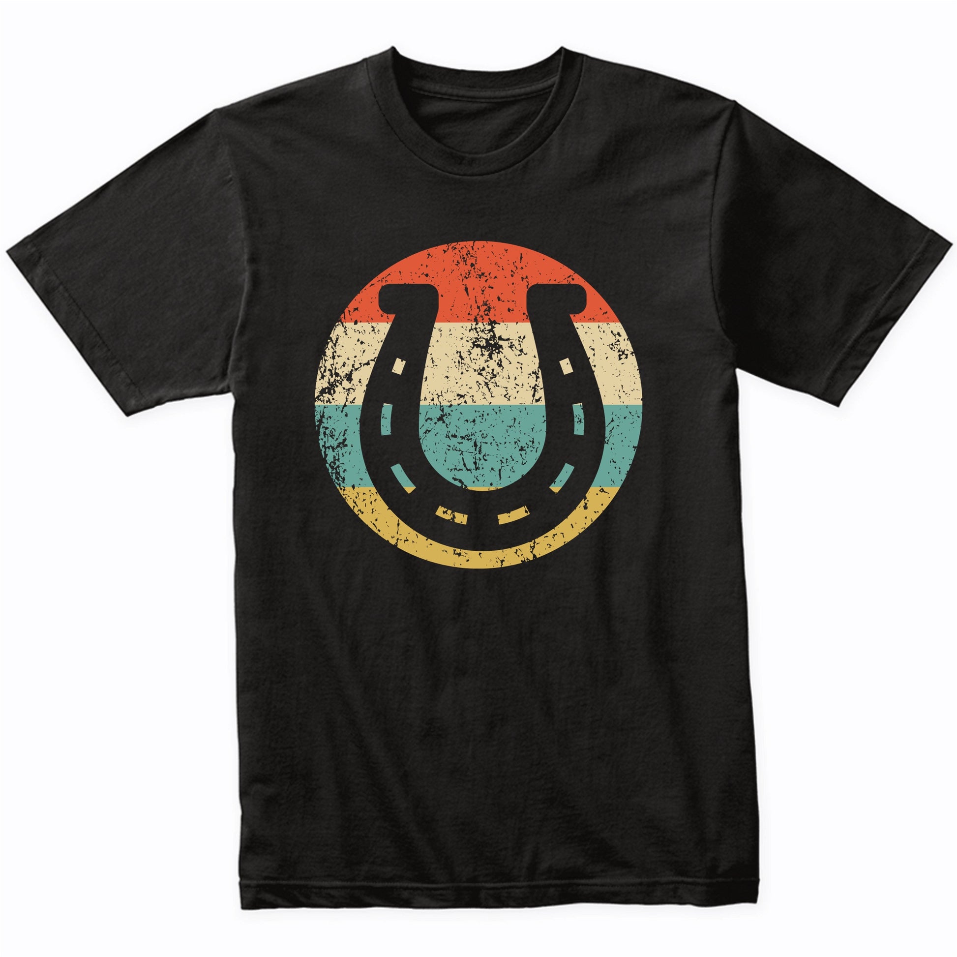 Horseshoe Retro Style Lucky T-Shirt