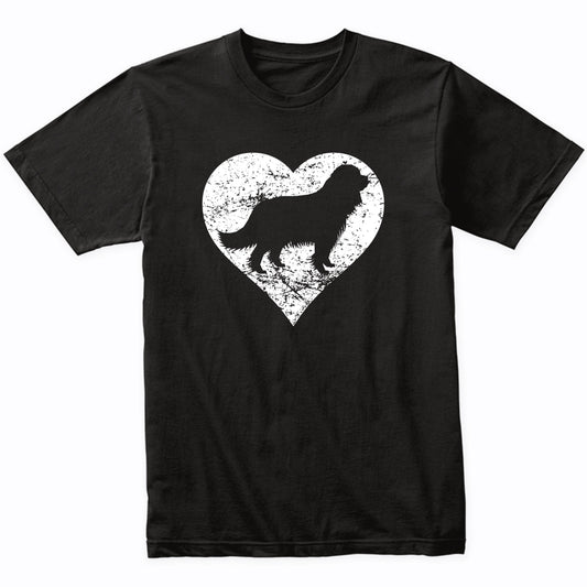 Distressed Cavalier King Charles Spaniel Heart Dog Owner T-Shirt