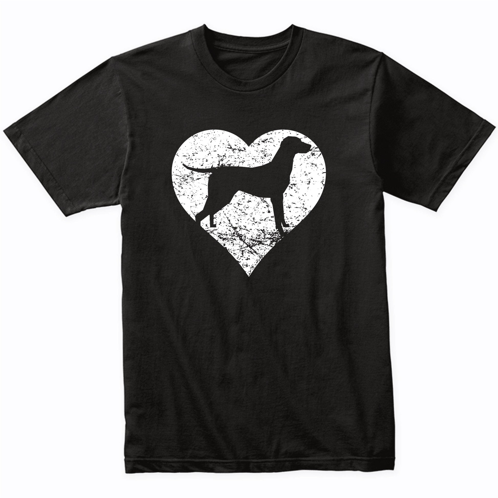 Distressed Vizsla Heart Dog Owner Graphic T-Shirt
