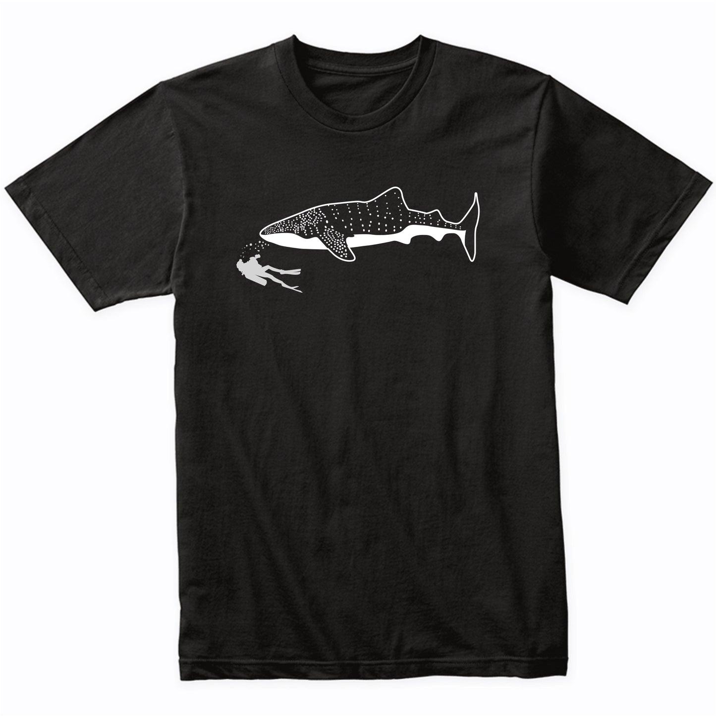 Scuba Diver Swimming With Whale Shark T-Shirt