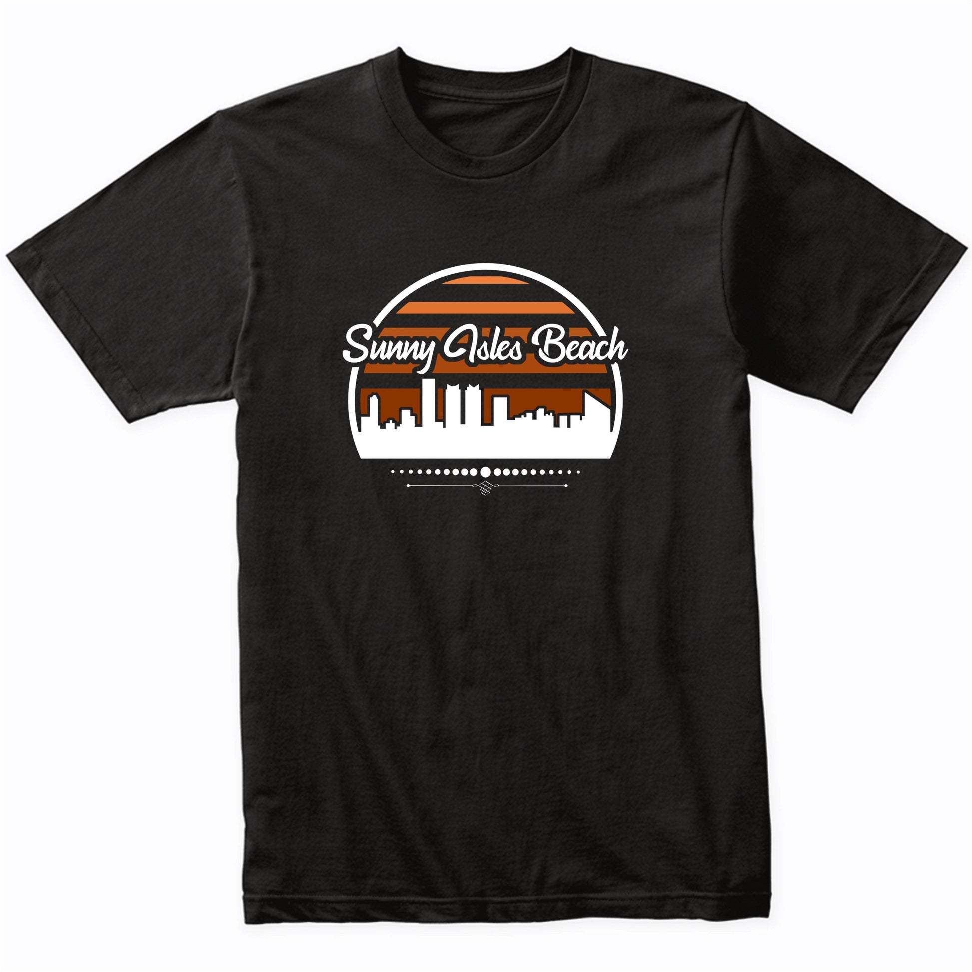 Retro Sunny Isles Beach Florida Sunset Skyline T-Shirt