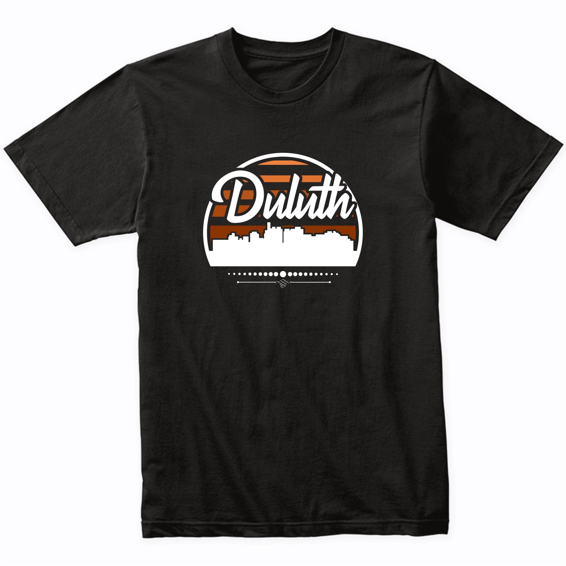 Retro Duluth Minnesota Sunset Skyline T-Shirt