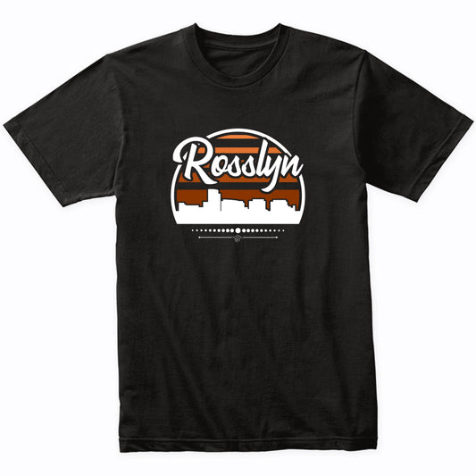 Retro Rosslyn Virginia Sunset Skyline T-Shirt