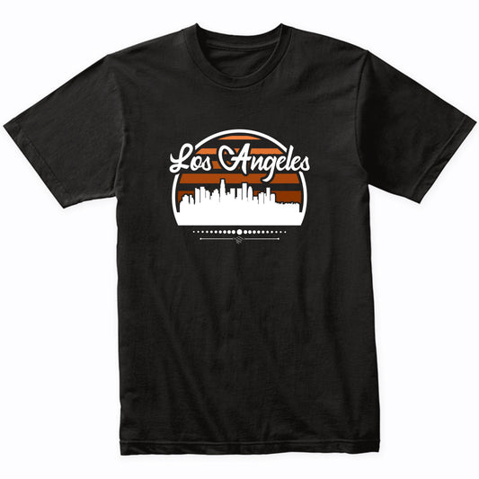 Retro Los Angeles California Sunset Skyline T-Shirt