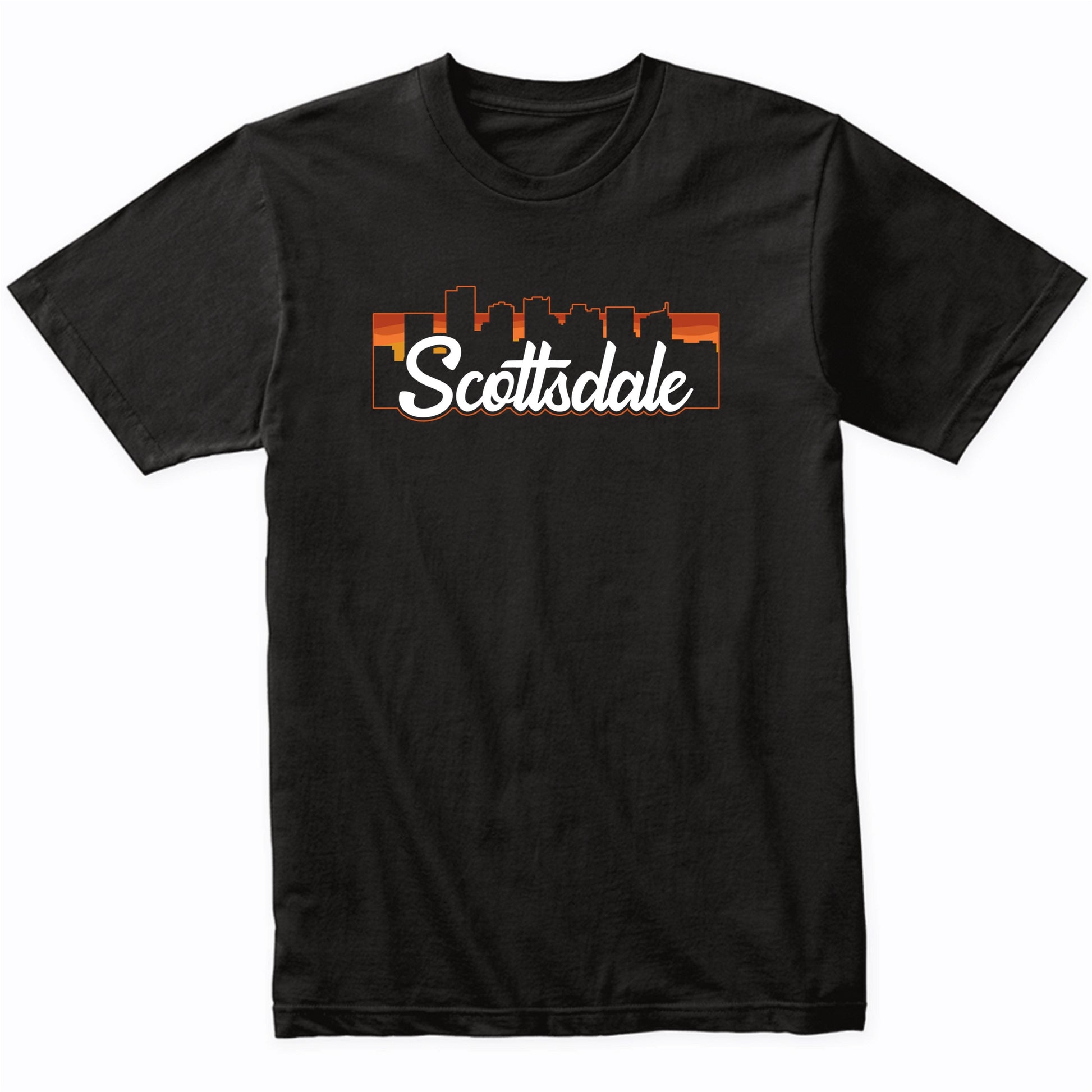 Vintage Style Retro Scottsdale Arizona Sunset Skyline T-Shirt