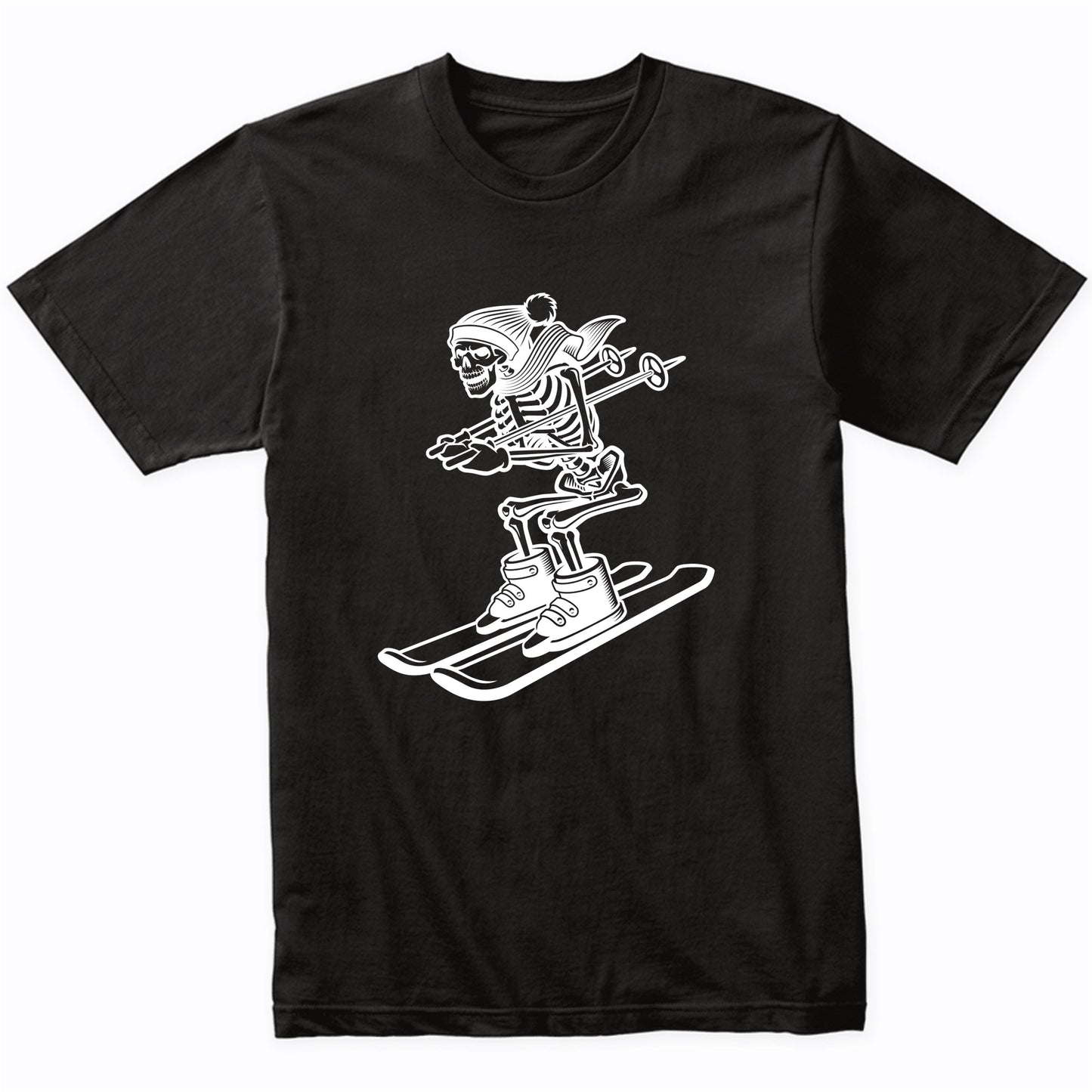 Skiing Skeleton Cool Ski T-Shirt