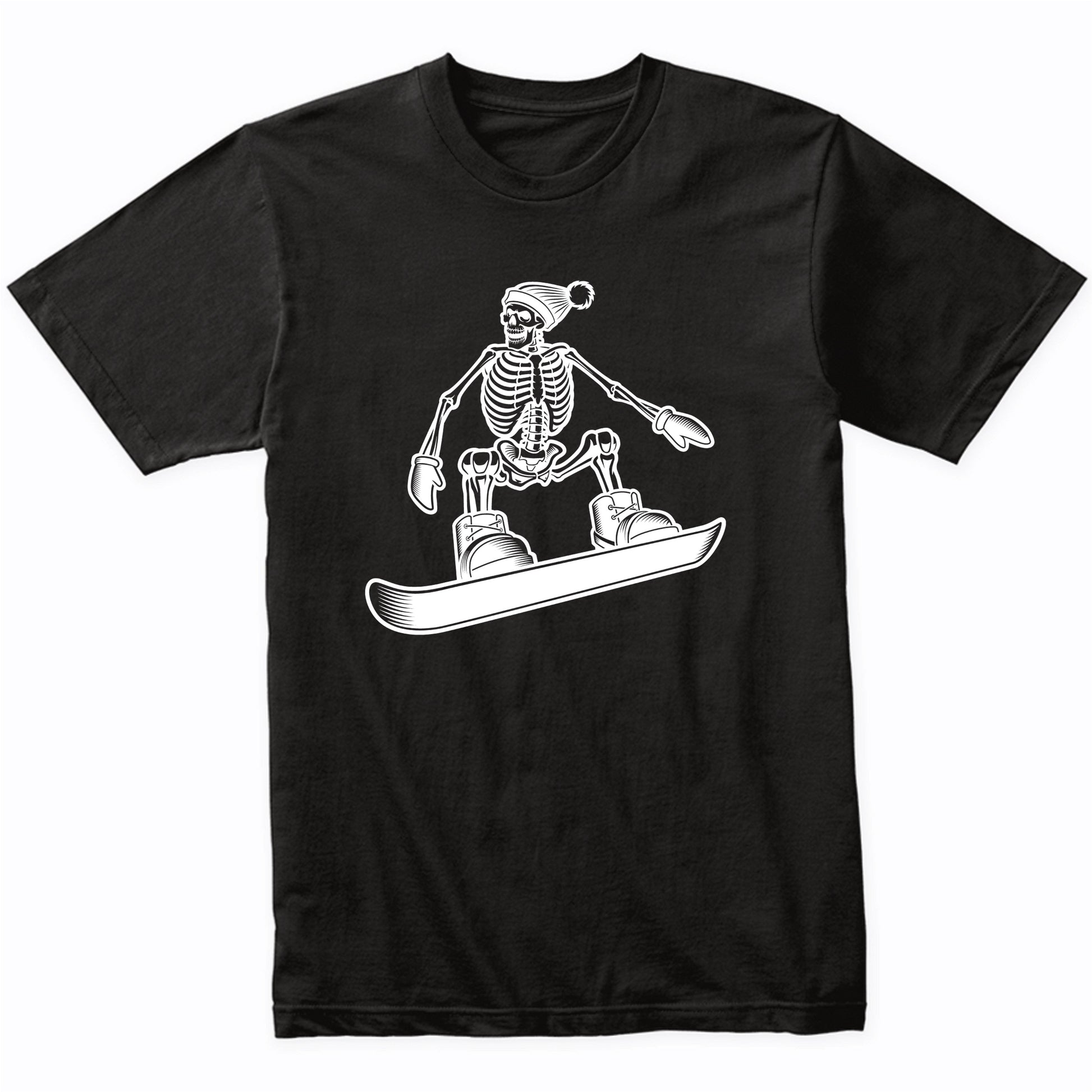 Snowboarding Skeleton Cool Snowboard T-Shirt