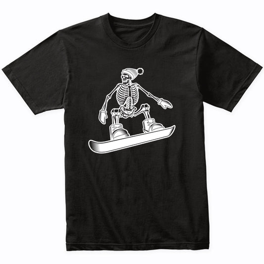 Snowboarding Skeleton Cool Snowboard T-Shirt