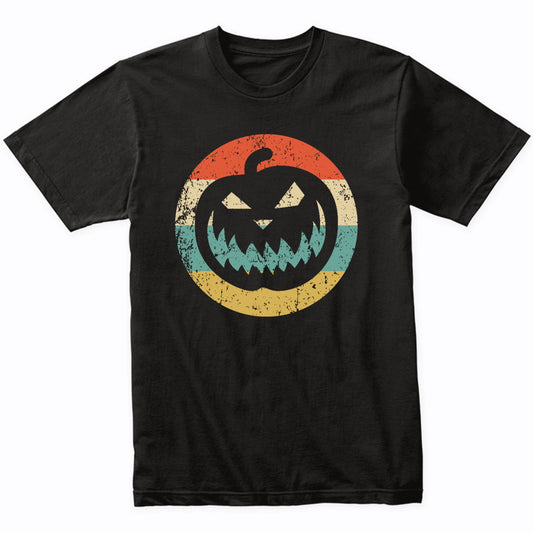 Halloween Retro Jack-O-Lantern Pumpkin Icon T-Shirt