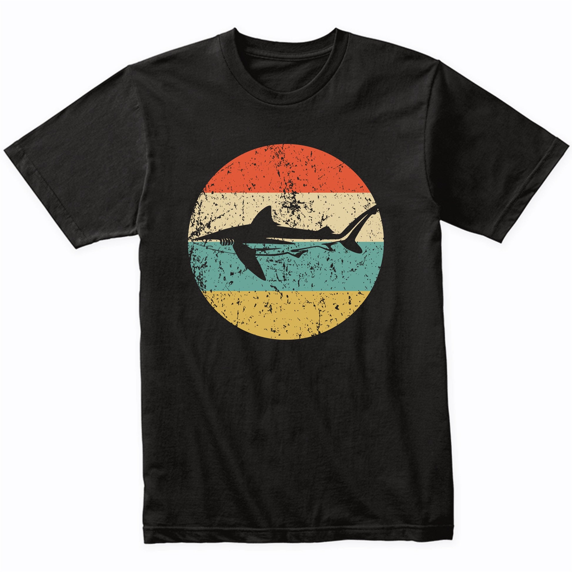 Tiger Shark Retro Shark Icon T-Shirt
