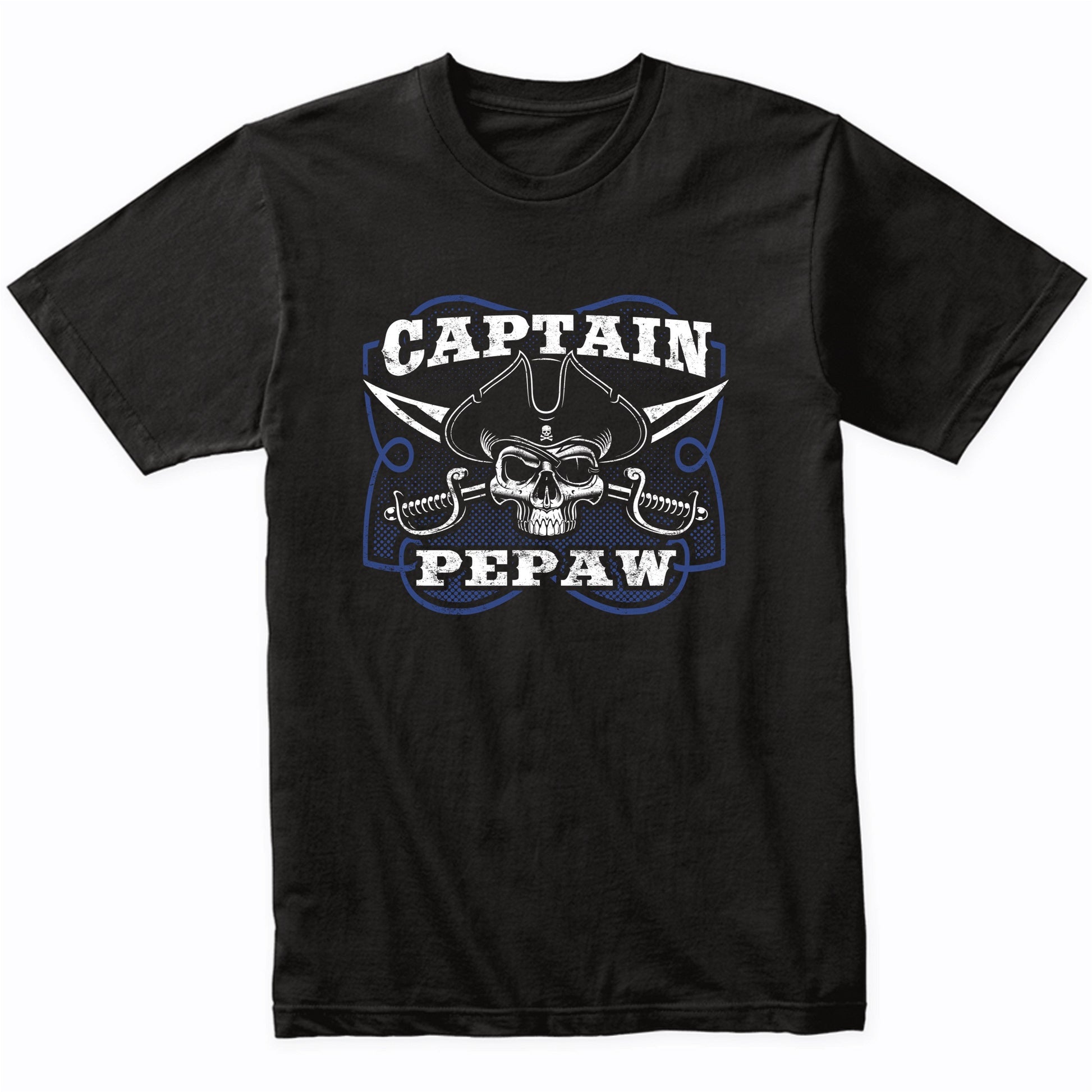 Captain Pepaw Pirate Skull Funny Grandpa Grandparents Day T-Shirt