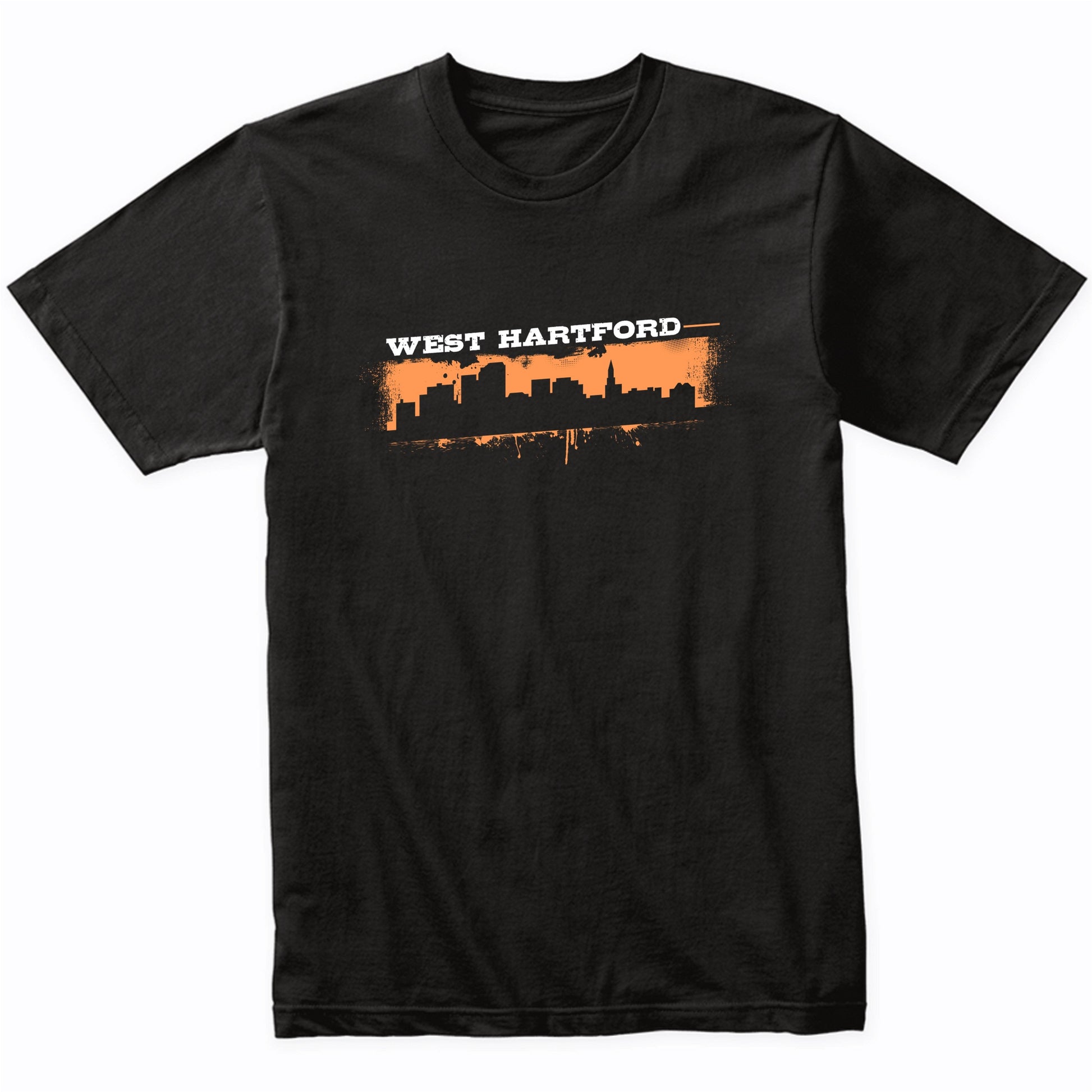 West Hartford Connecticut Skyline Retro Grafitti Style T-Shirt