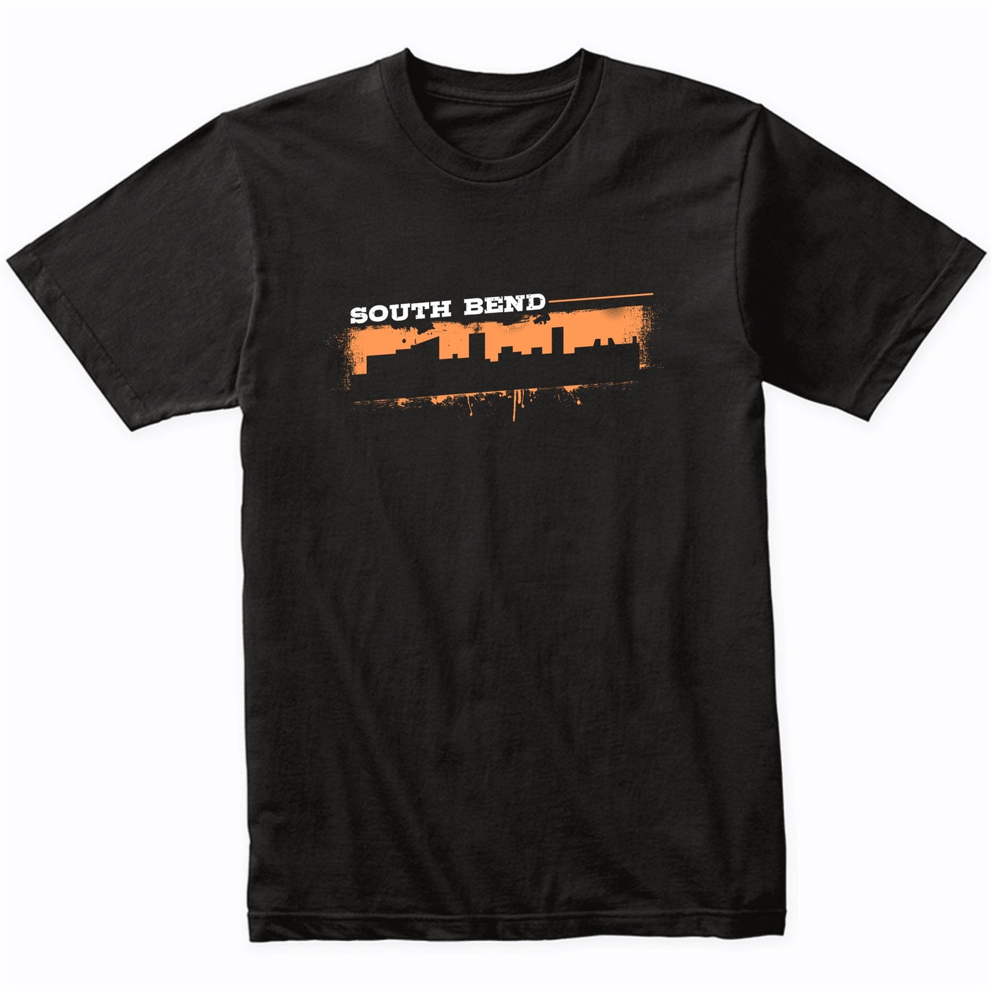 South Bend Indiana Skyline Retro Grafitti Style T-Shirt