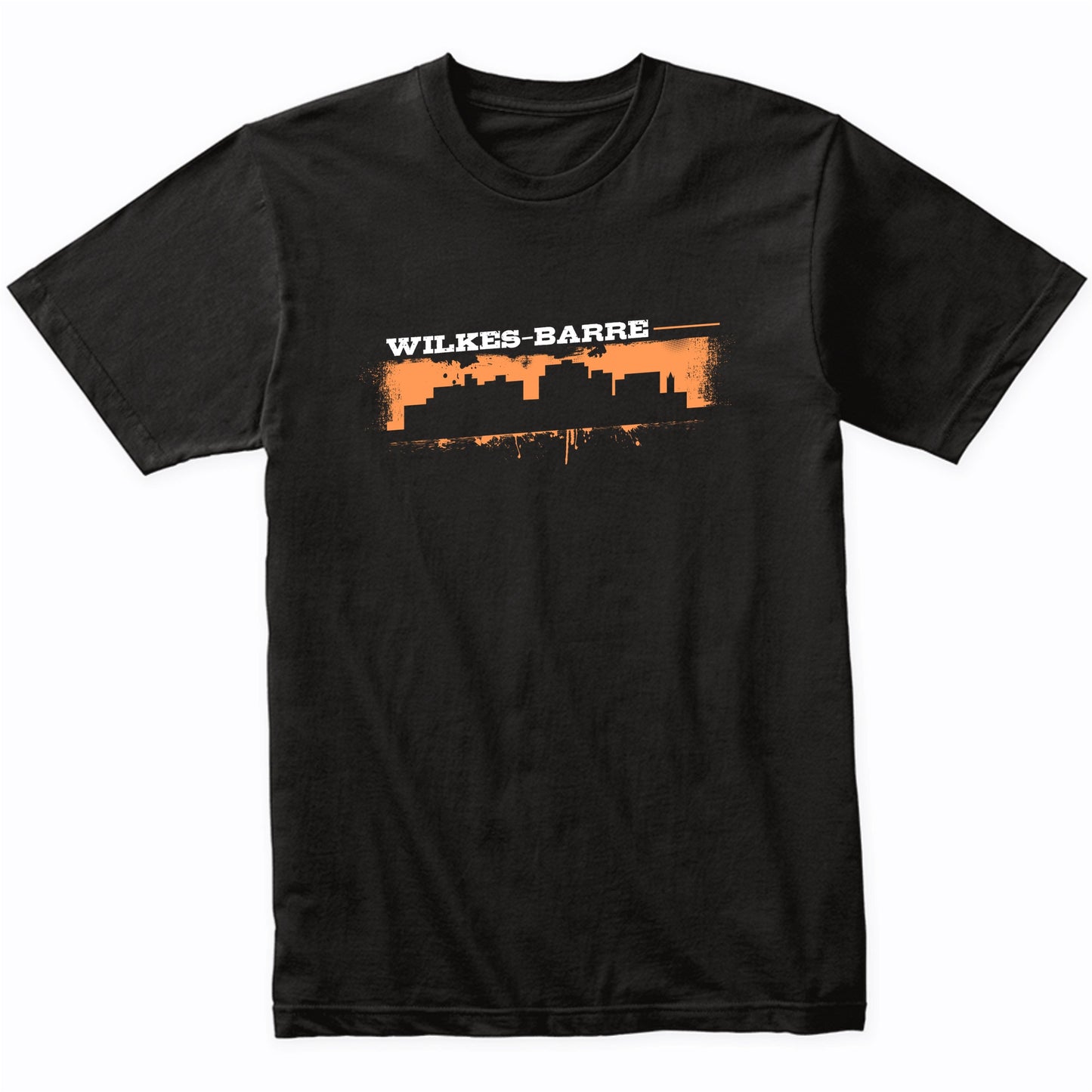 Wilkes-Barre Pennsylvania Skyline Retro Grafitti Style T-Shirt