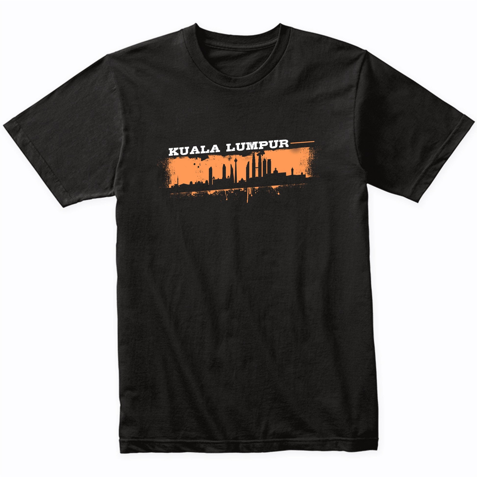 Kuala Lumpur Malaysia Skyline Retro Grafitti Style T-Shirt