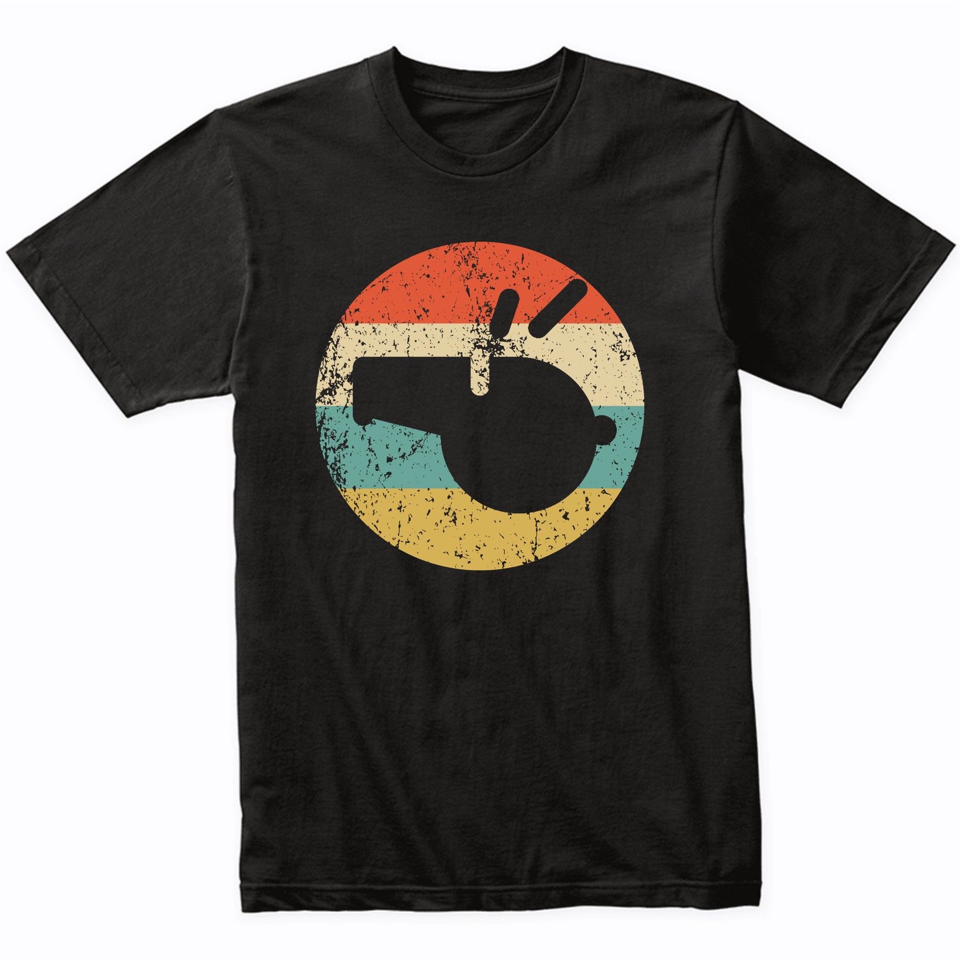 Referee Retro Ref Whistle Icon T-Shirt