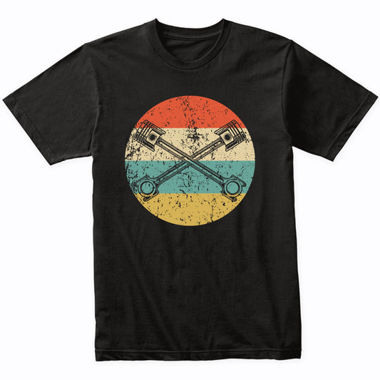 Mechanic Retro Car Engine Pistons Icon T-Shirt
