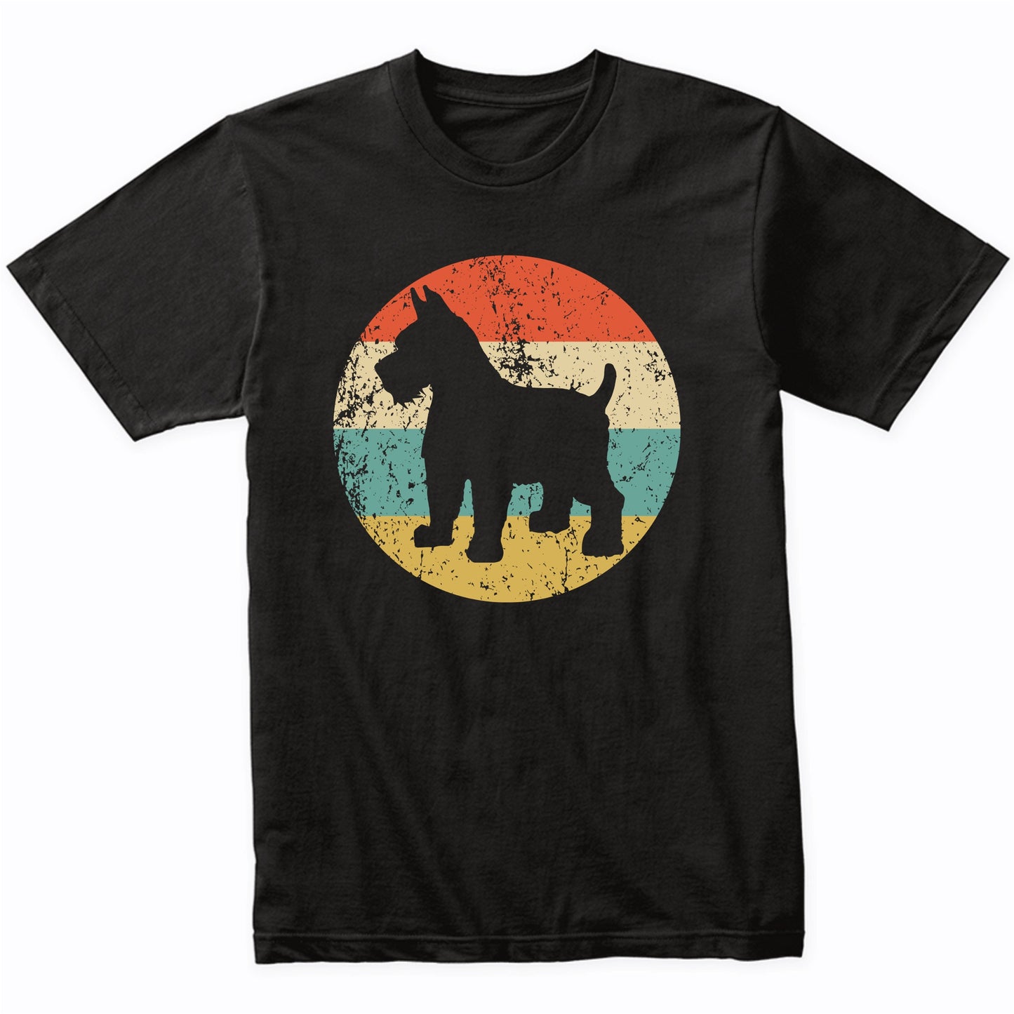 Retro Schnauzer Dog Breed Icon T-Shirt