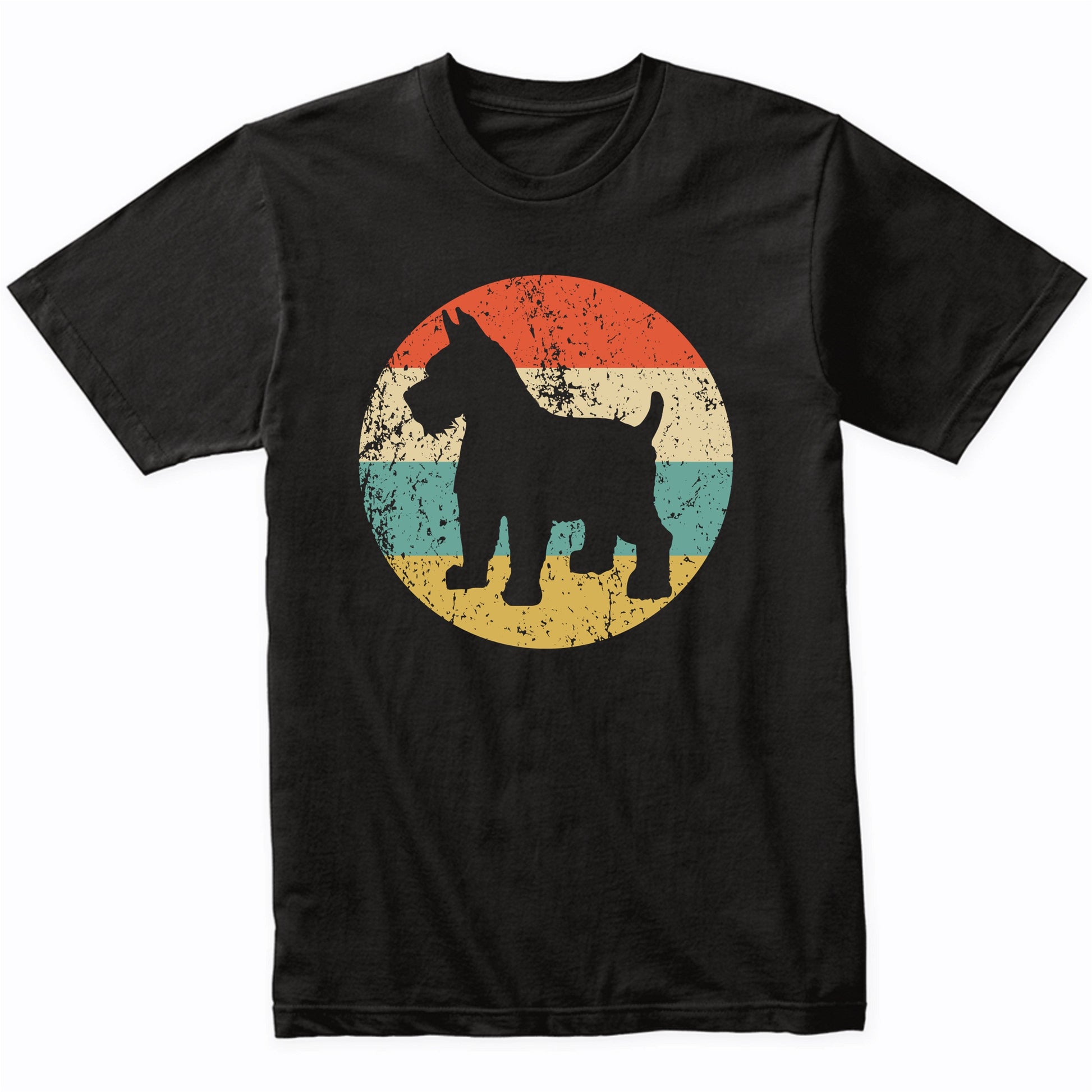 Retro Schnauzer Dog Breed Icon T-Shirt