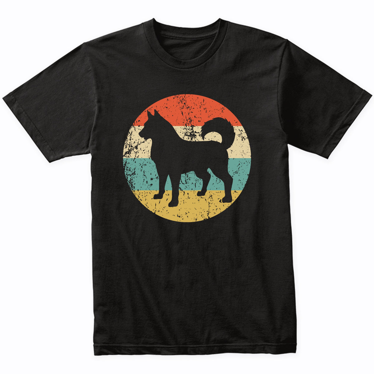 Retro Siberian Husky Dog Breed Icon T-Shirt