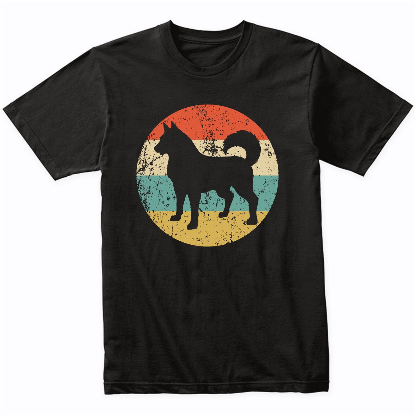 Retro Siberian Husky Dog Breed Icon T-Shirt