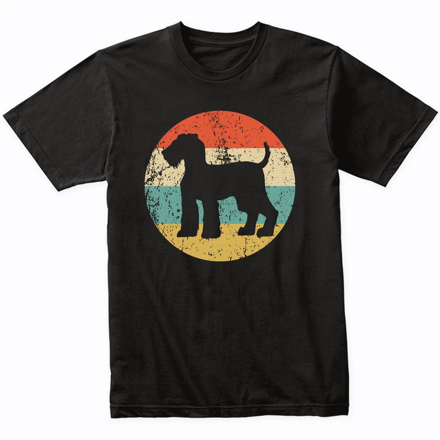 Retro Airedale Terrier Dog Breed Icon T-Shirt