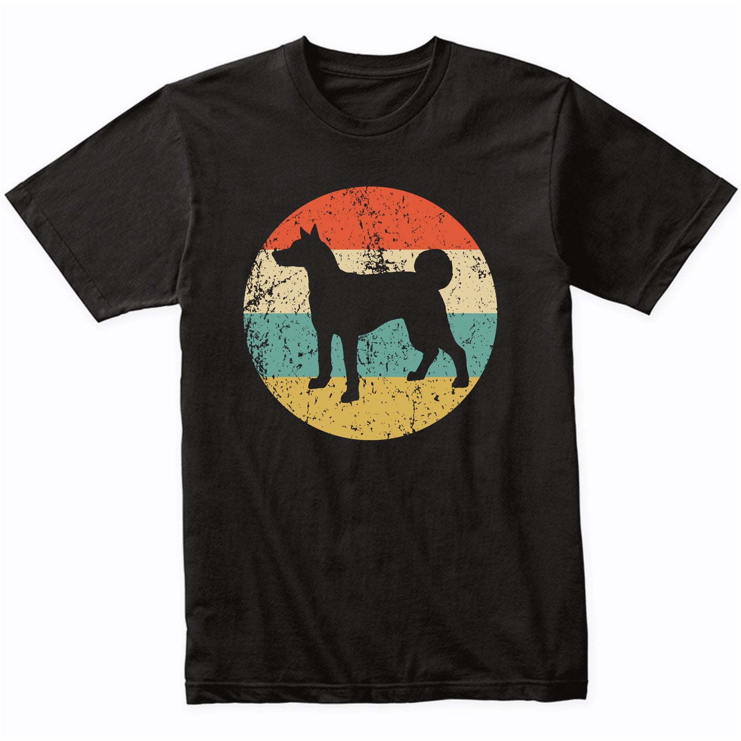 Retro Basenji Dog Breed Icon T-Shirt