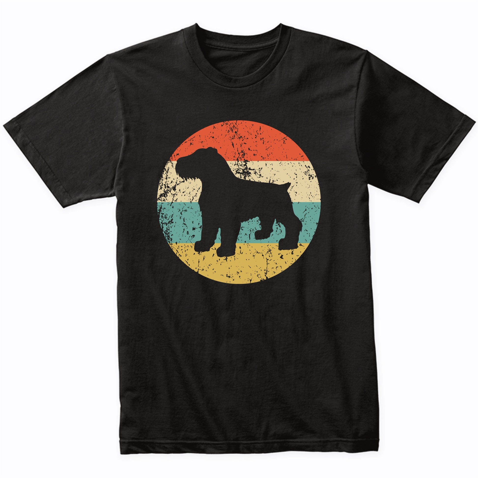 Retro Bouvier des Flandres Dog Breed Icon T-Shirt