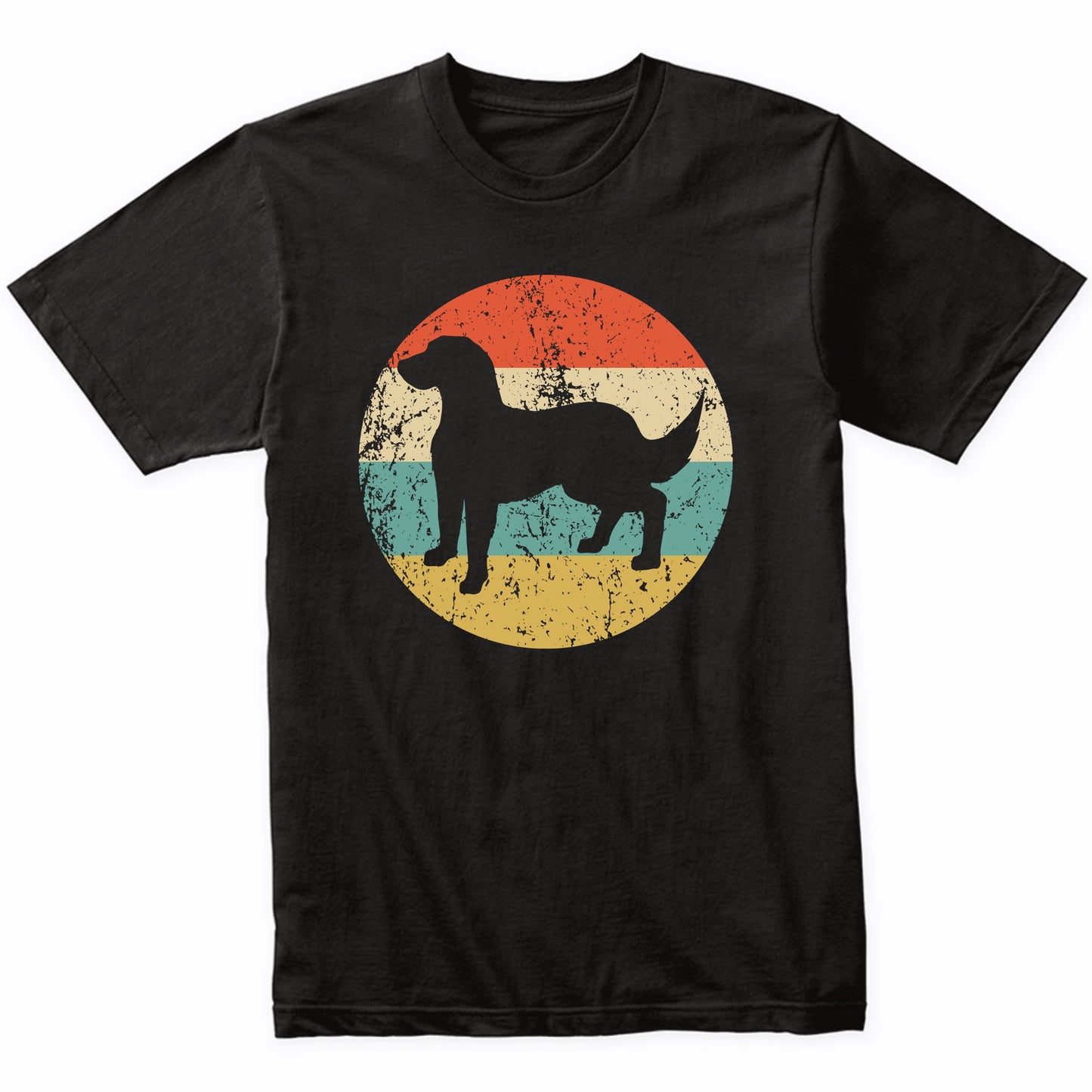 Retro Flat-Coated Retriever Dog Breed Icon T-Shirt