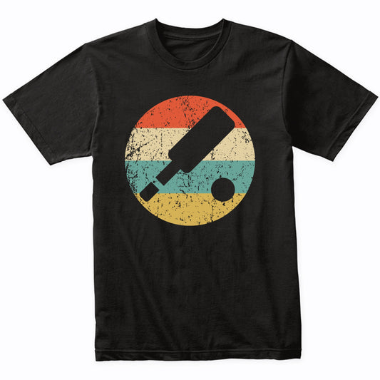 Cricket Shirt - Retro Cricket Paddle Icon T-Shirt