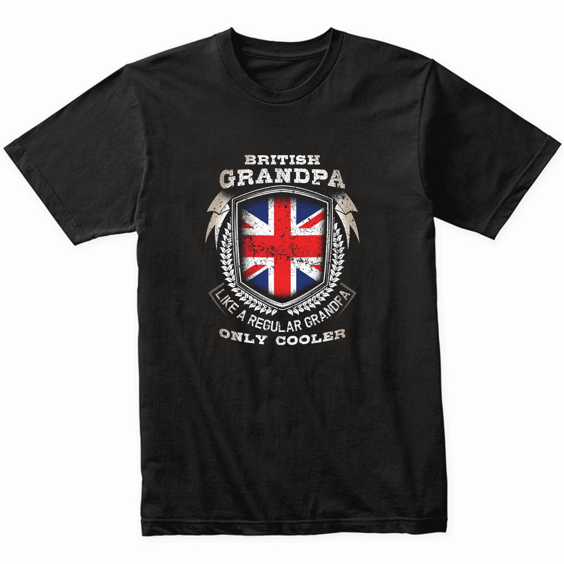 British Grandpa Like A Regular Grandpa Only Cooler Funny T-Shirt