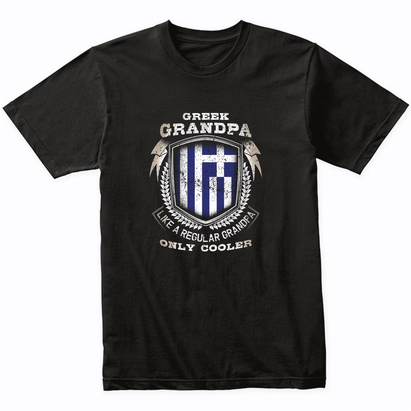 Greek Grandpa Like A Regular Grandpa Only Cooler Funny T-Shirt