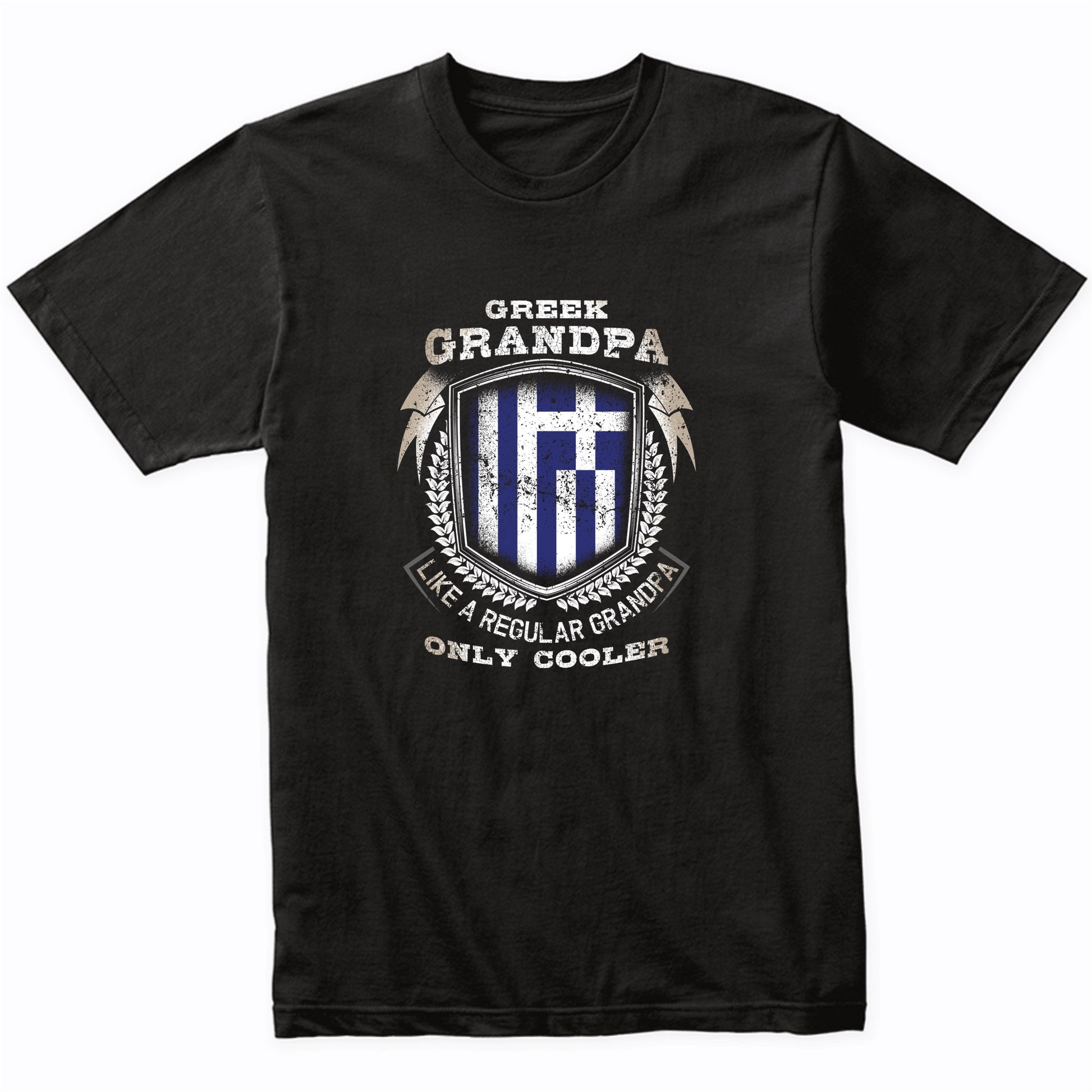Greek Grandpa Like A Regular Grandpa Only Cooler Funny T-Shirt