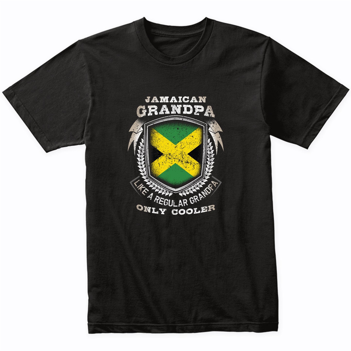 Jamaican Grandpa Like A Regular Grandpa Only Cooler Funny T-Shirt