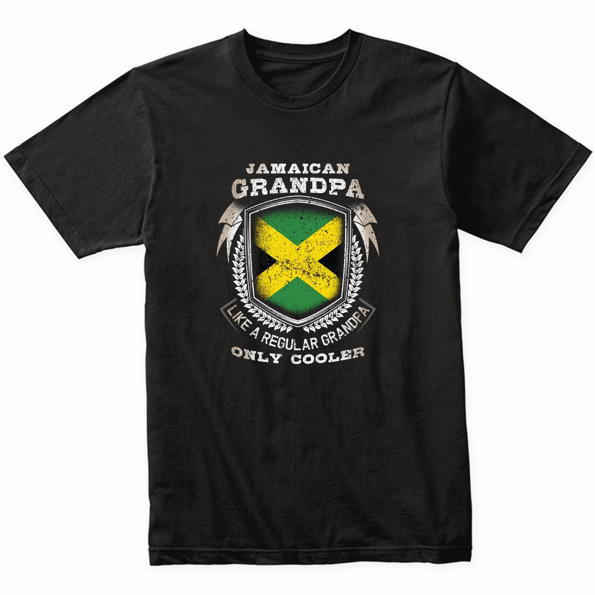 Jamaican Grandpa Like A Regular Grandpa Only Cooler Funny T-Shirt