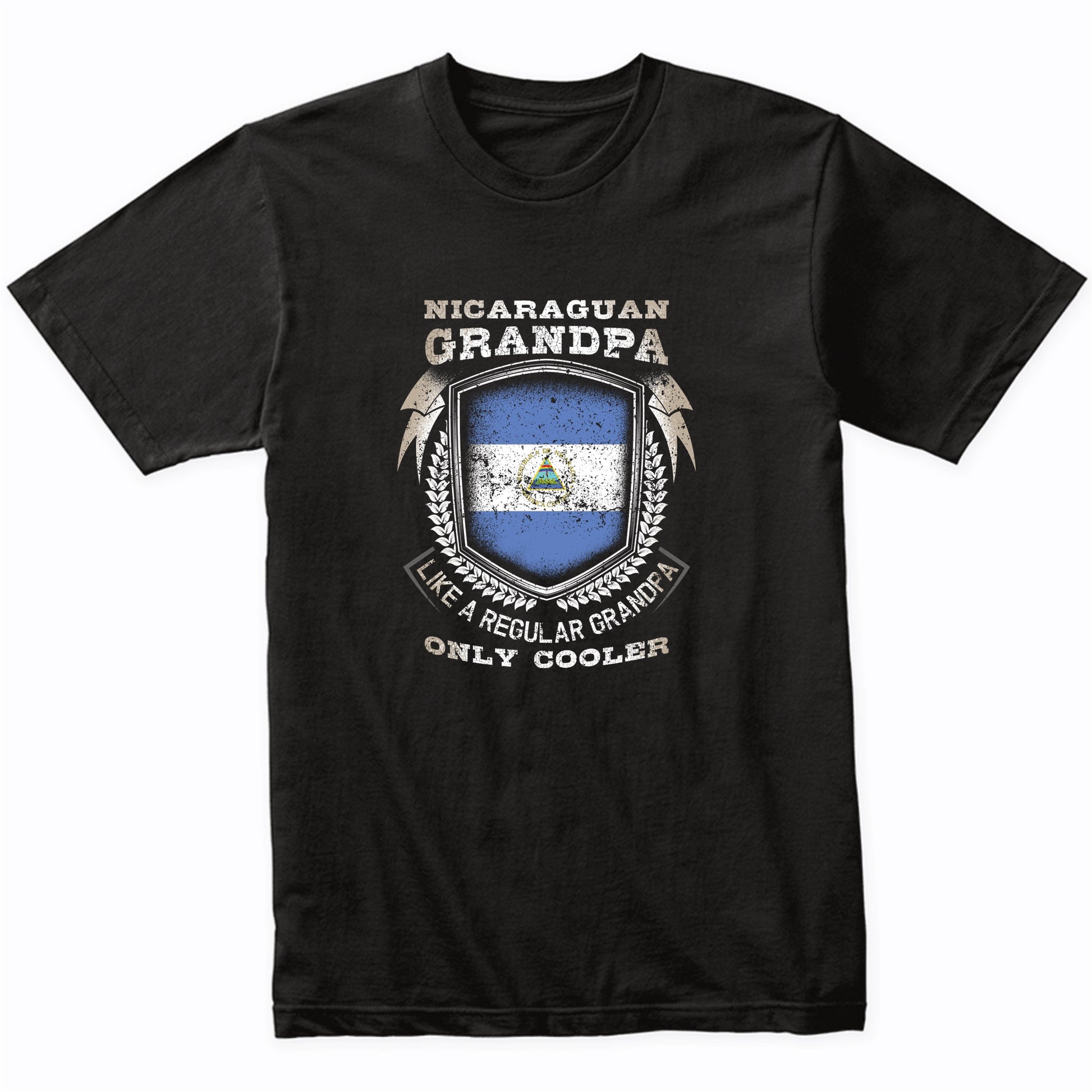 Nicaraguan Grandpa Like A Regular Grandpa Only Cooler Funny T-Shirt