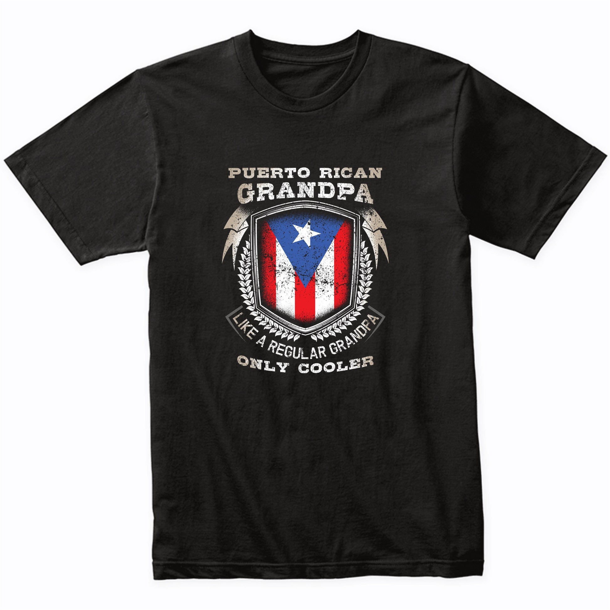 Puerto Rican Grandpa Like A Regular Grandpa Only Cooler Funny T-Shirt