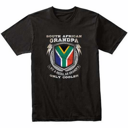 South African Grandpa Like A Regular Grandpa Only Cooler Funny T-Shirt
