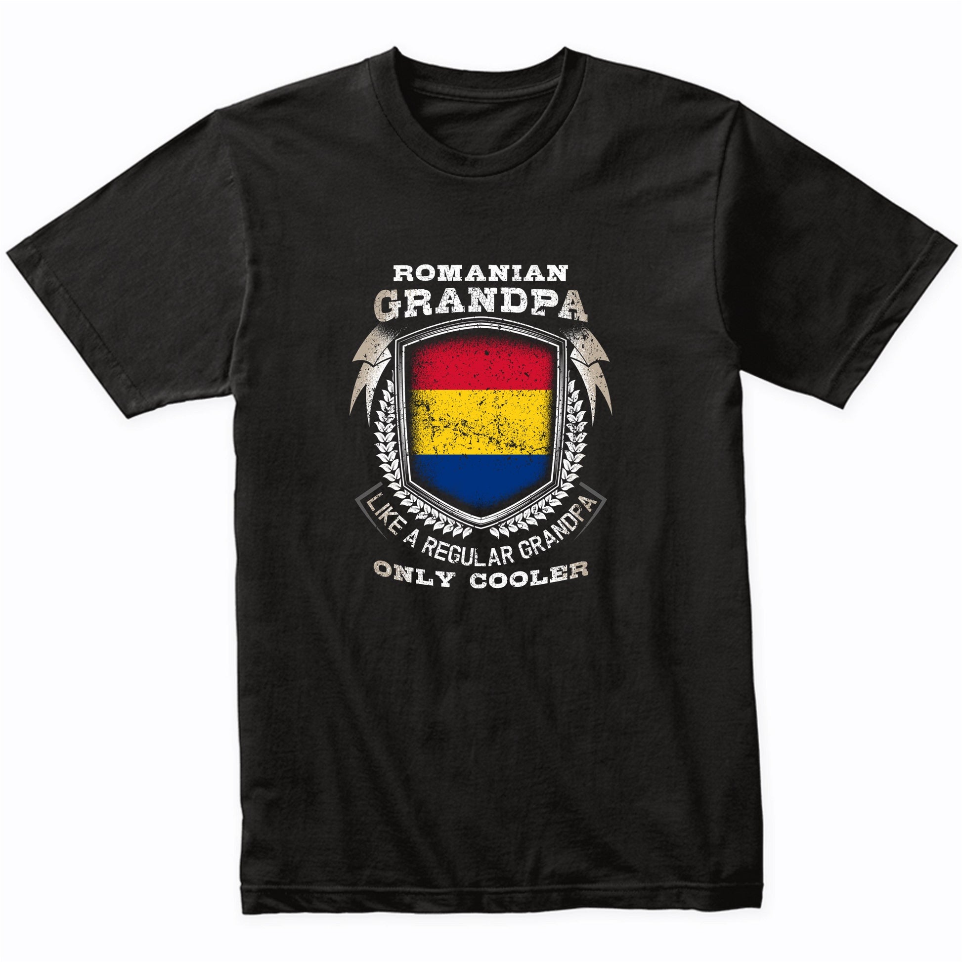 Romanian Grandpa Like A Regular Grandpa Only Cooler Funny T-Shirt