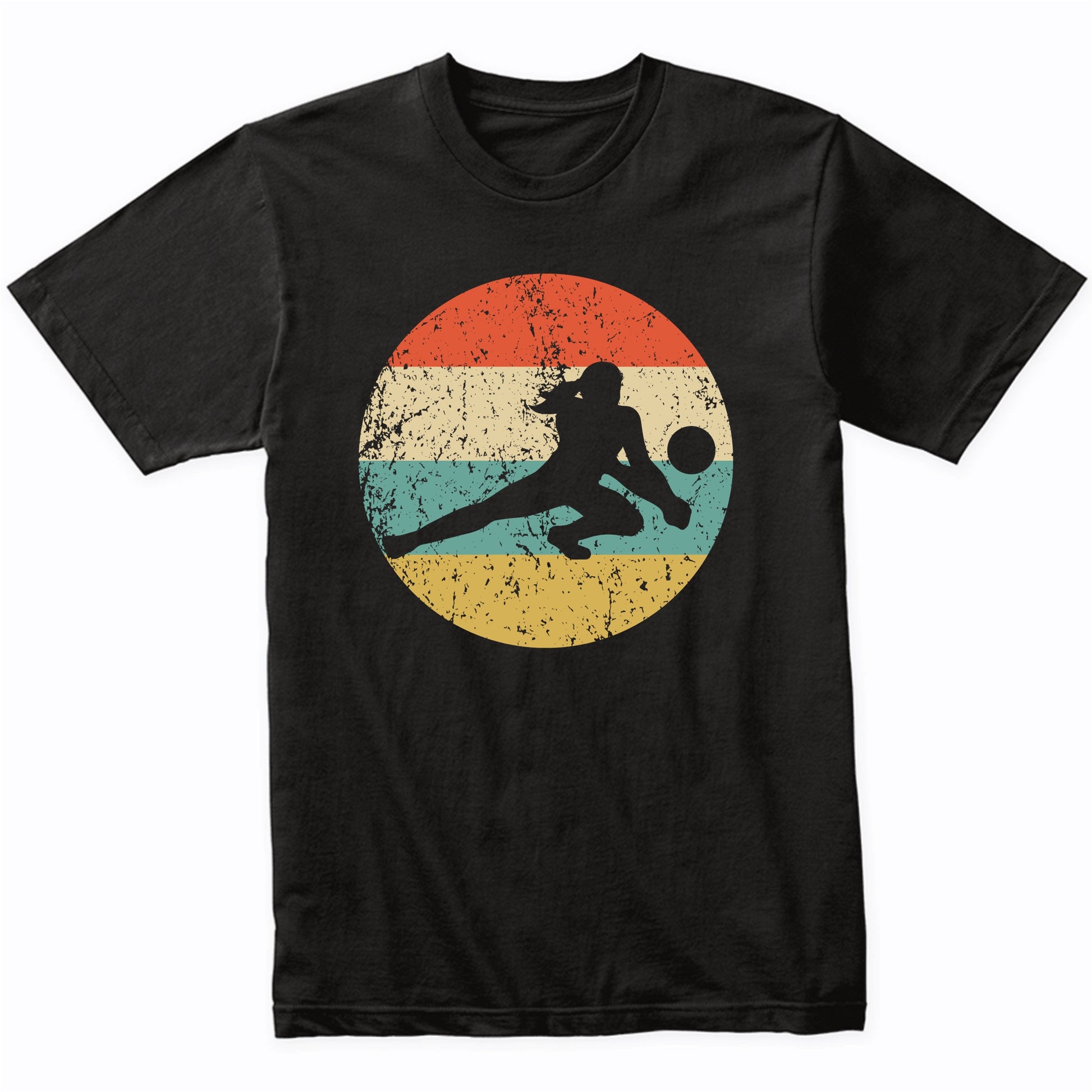 Retro Volleyball Dig 1960's 1970's Vintage Style Volleyball T-Shirt