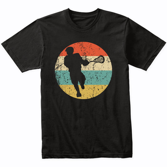 Retro Lacrosse Player 1960's 1970's Vintage Style Lacrosse T-Shirt