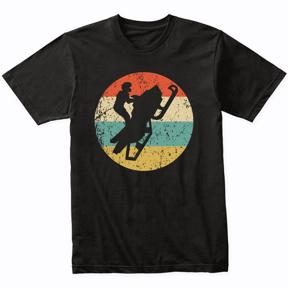 Retro Snowmobile 1960's 1970's Vintage Style Snowmobiling T-Shirt