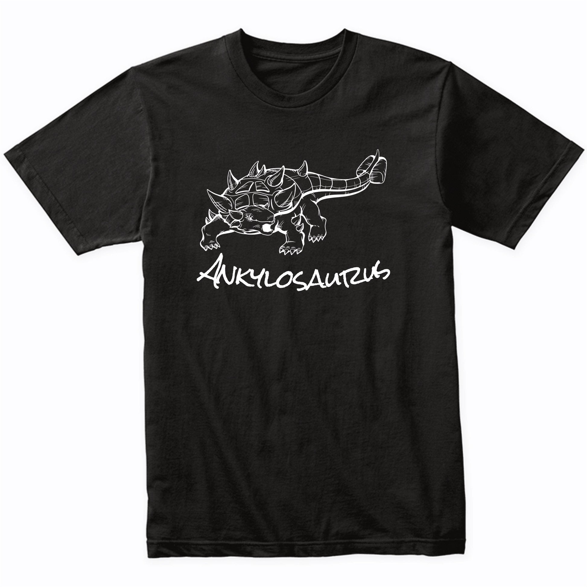 Ankylosaurus Sketch Cool Prehistoric Animal Dinosaur T-Shirt