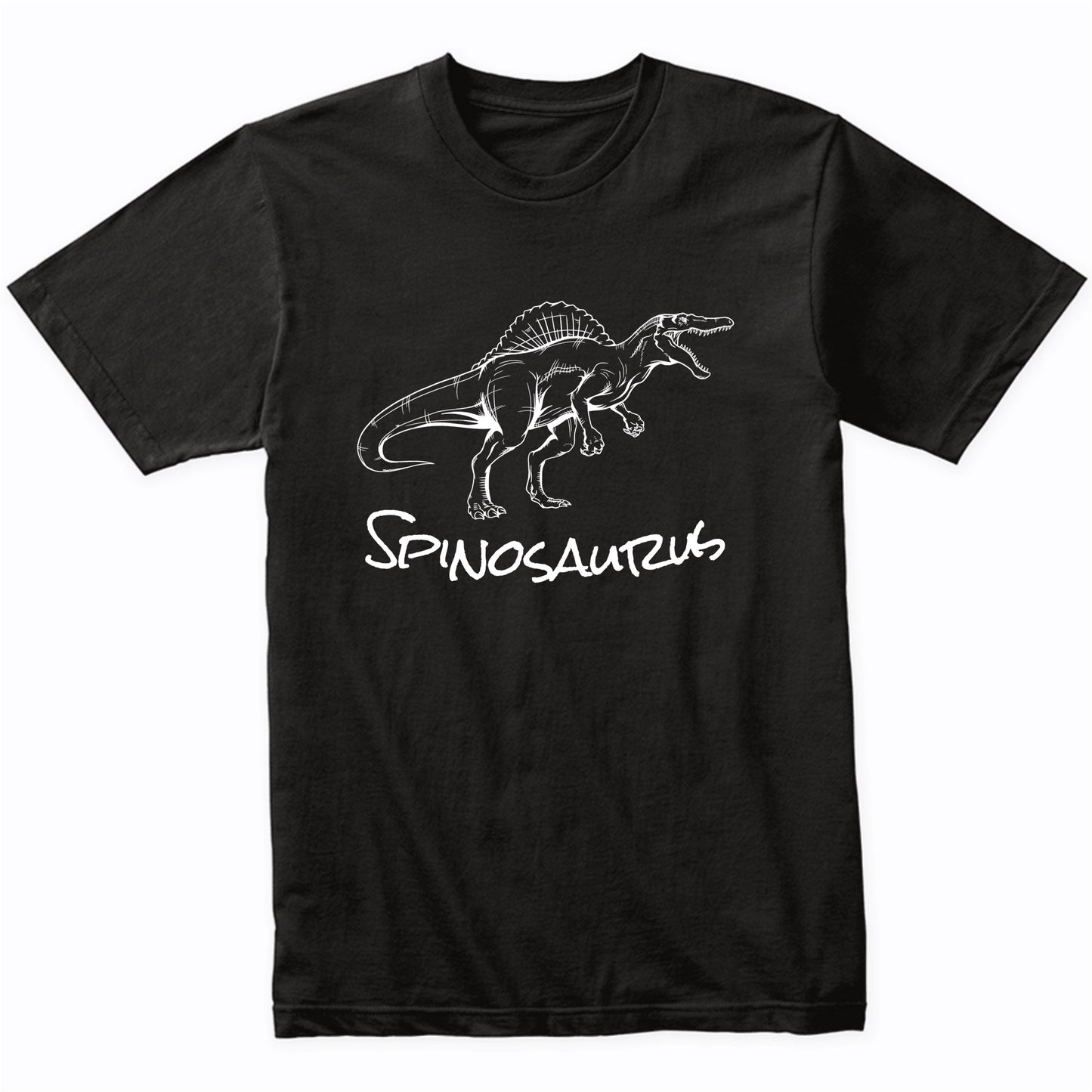Spinosaurus Sketch Cool Prehistoric Animal Dinosaur T-Shirt